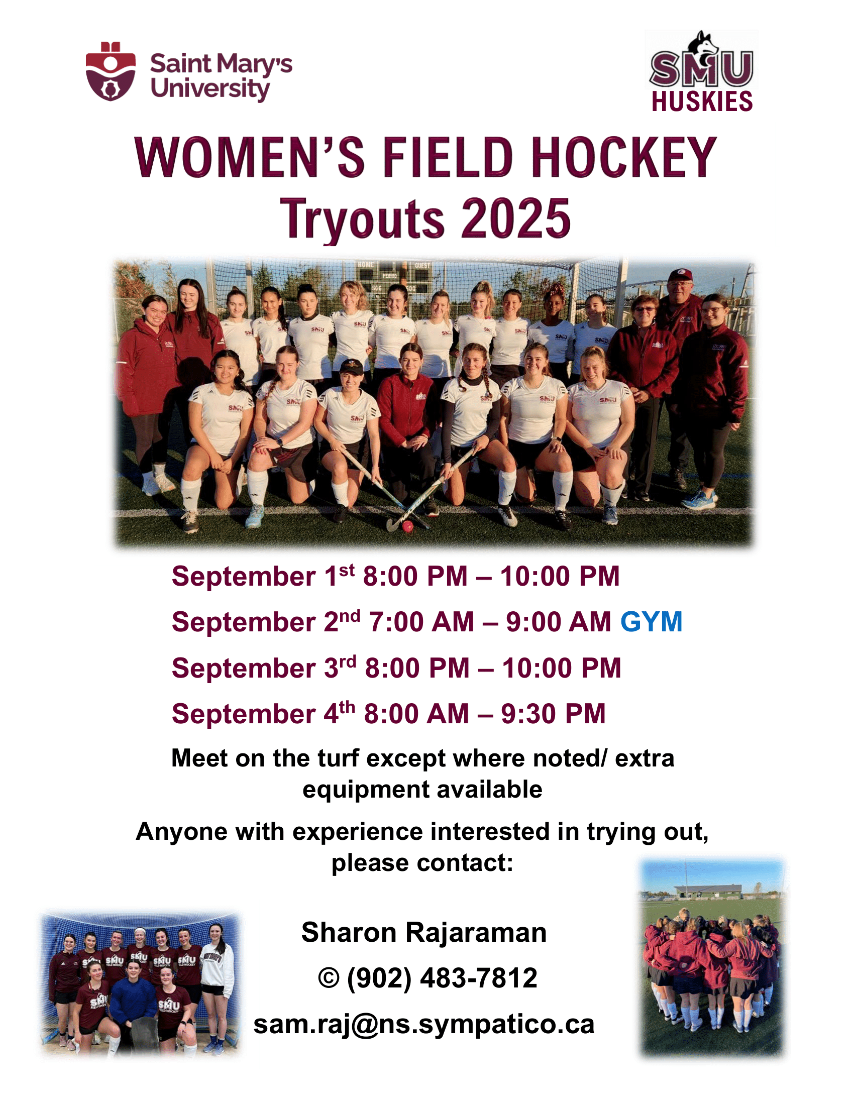 Field Hockey Tryout Poster